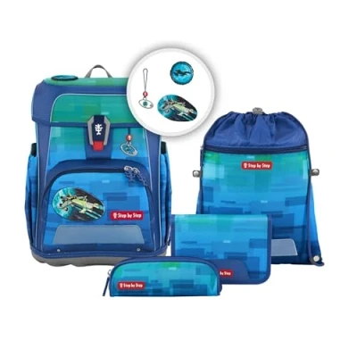 Afbeelding van Step by SET Schooltas voor kinderen, Maat: One Size, Space spike