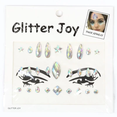 Afbeelding van Face en body jewels parelmoer (gezicht steentjes) nr 1