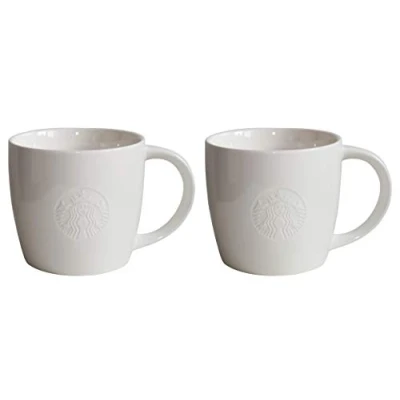 Afbeelding van STARBUCKS Mug Venti Grande Fore Here Serie wit Collectors Set varianten (4, Venti/20oz/591ml)