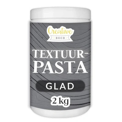 Afbeelding van Creative Deco Structuurpasta met Gladde 2 kg Donker Grijs Fijne Pasta Voor Kunstprojecten Acrylverf Eenvoudig te Gebruiken een Spatel het Creëren van 3D effecten, Structuren