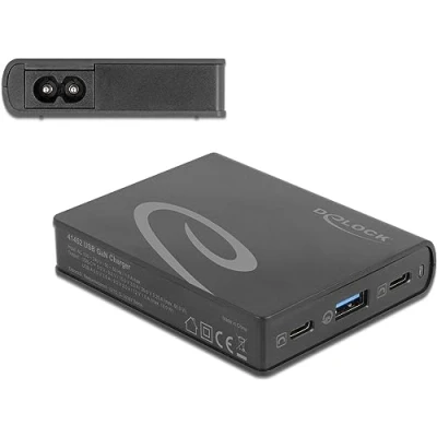 Afbeelding van Delock USB GaN Ladegerät 2 x Type C™ PD 3.0 + 1 Typ A mit
