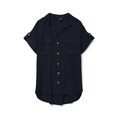 Afbeelding van Vero Moda Vmbumpy Overhemdblouse, Dames, Maat: XS, Black