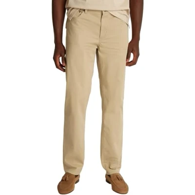 Afbeelding van Tommy Hilfiger Five Pocket Broek beige, Effen