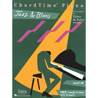Afbeelding van Nancy faber : chordtime piano jazz &amp; blues level 2b