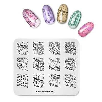 Afbeelding van KADS Nail Stempelen Plaat Mode Art Stempel Sjabloon DIY Afbeelding Template Manicure Stencil Gereedschap (FASHION 001)