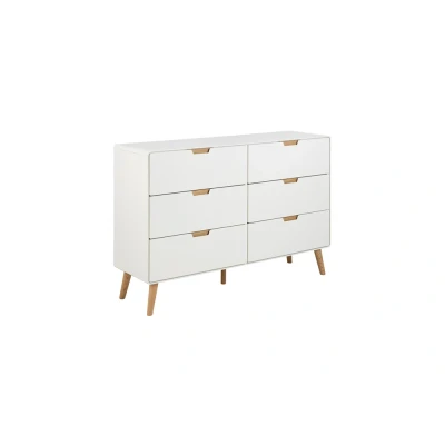 Afbeelding van Hip District Ladekast Ulrica 6 Lades Wit 90x135cm