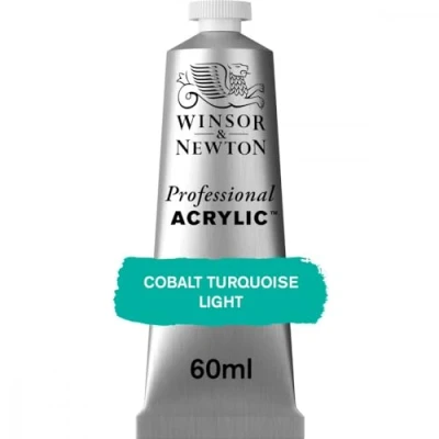 Afbeelding van Winsor &amp; Newton 8840454 Professionele acrylverf, hoge dekking, kunstenaarskwaliteit, lichtecht 60ml tube, Cobalt Turquoise Light