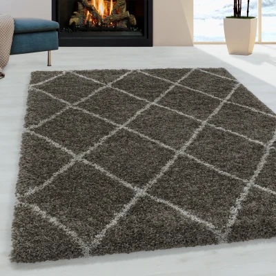 Afbeelding van Harmony Soft Shaggy Hoogpolig Vloerkleed Taupe 240x340 cm