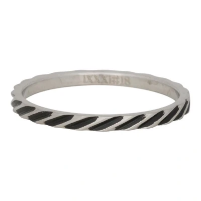 Afbeelding van Slanting stripes iXXXi Vulring 2 mm SALE 17 / Matt silver fill in black
