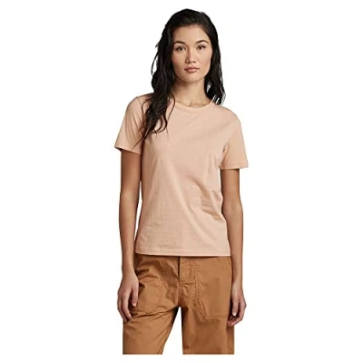 Afbeelding van G STAR RAW Dames Nysid RAW. Slim r T wmn shirt, Beige/Khaki (Ivory Cream D22784 336 d761), M, beige/kaki M