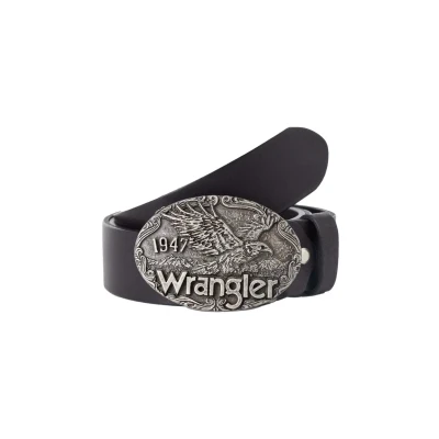 Afbeelding van Wrangler Eagle Riem, Heren, Maat: 90, Schwarz