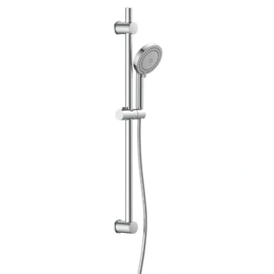 Afbeelding van EISL DX5082CSB STORM douchestangset, doucheset met douchestang 70 cm, douchekop slang en houder, 8 functies, douche, chroom