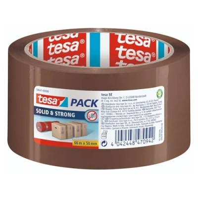 Afbeelding van tesa SOLID &amp; STRONG 58641 00000 00 Pakband tesapack Bruin (l x b) 66 m 50 mm 1 stuk(s)