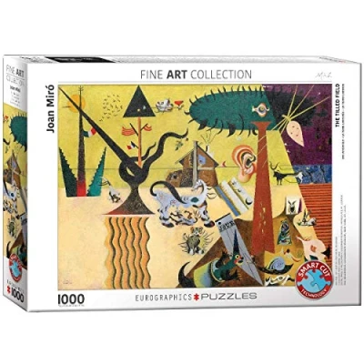Afbeelding van Eurographics puzzel The Tilled Field Joan Miro 1000 stukjes