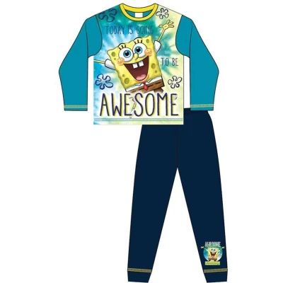 Afbeelding van Spongebob pyjama multi colour Sponge Bob pyama maat 110/116