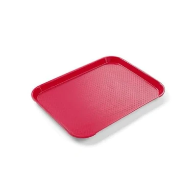 Afbeelding van HENDI Fastfood dienblad, small, temperatuurbestendig tot 80 C, 265x345x(H)20mm, polypropyleen, rood
