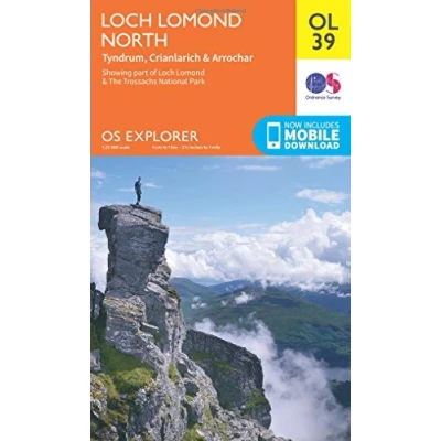 Afbeelding van Loch Lomond North 1 : 25 000: Tyndrum, Crianlarich &amp; Arrochar. Showing part of The Trossachs National Park: OL 39