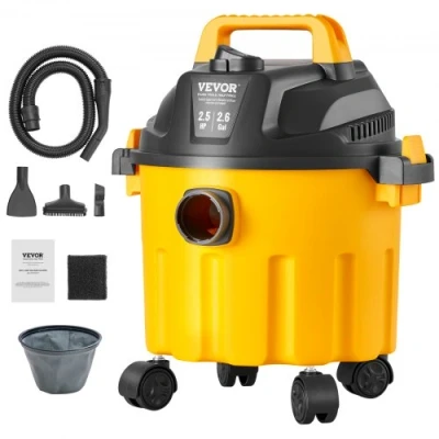 Afbeelding van VEVOR BJ1623 800 10 nat droogzuiger, geel