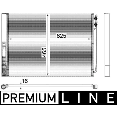 Afbeelding van Mahle Original Airco condensor AC 567 000P