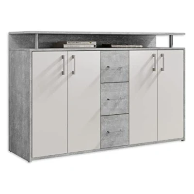 Afbeelding van Emob Dressoir Wit 139x34x90 cm