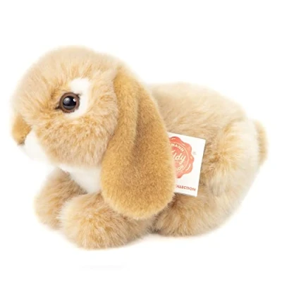 Afbeelding van Teddy Hermann 93727 Ram Konijn beige 18 cm, knuffeldier, pluche dier met gerecyclede vulling
