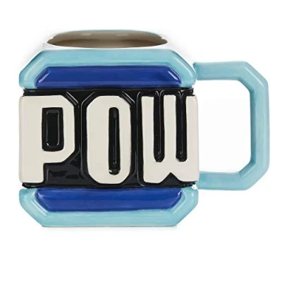 Afbeelding van Super Mario Pow Block Mok Blauw