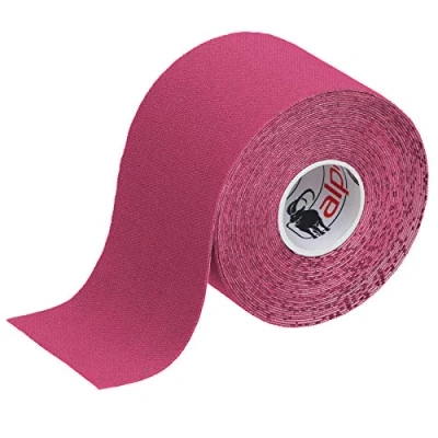 Afbeelding van ALPIDEX Kinesiologie Tape 1/3/ 6/12 rollen Veel kleuren 5 m x cm Toepassingsfolder Elastisch Waterdicht Huidvriendelijk Fysio Spier Set, Kleur:Roze, Aantal stuks:1 rol
