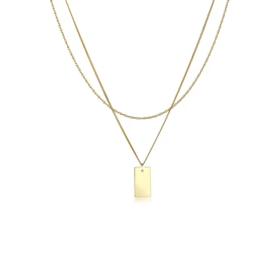Afbeelding van Elli Layer LOOK Ketting goldcoloured, Dames, Maat: 40, Gold coloured