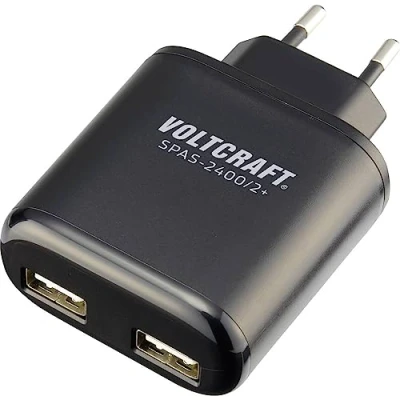 Afbeelding van VOLTCRAFT SPAS 2400/2+ USB oplader 24 W Thuis Uitgangsstroom (max.) 4800 mA Aantal uitgangen: 2 x