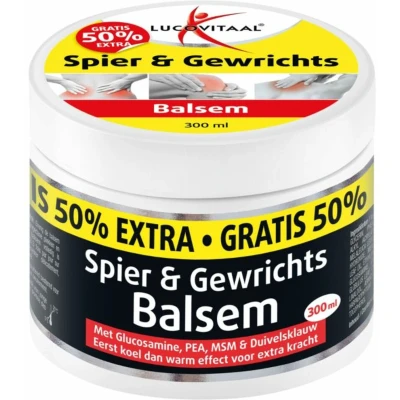 Afbeelding van 2+2 gratis: 2x Lucovitaal Spier&amp;Gewrichtsbalsem 50% Extra 300 ml