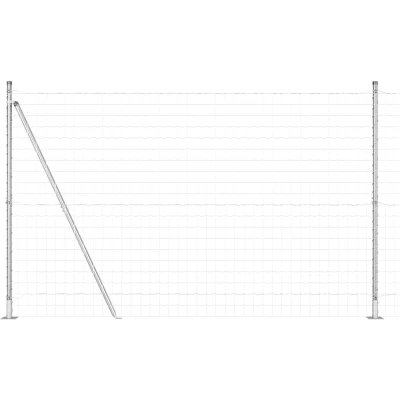 Afbeelding van vidaXL Euro Fence met 7 flanged posts 1.6x10 m gegalvaniseerd staal