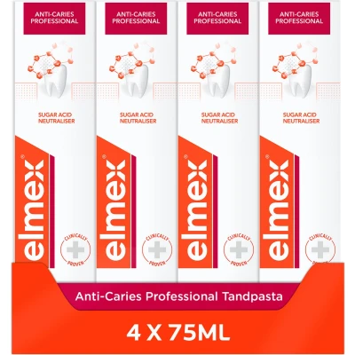 Afbeelding van 4x Elmex Anti Cariës Professional Tandpasta 75ml kopen? Nu in de aanbieding bij