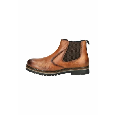Afbeelding van bugatti Korte laarzen cognac, Heren, Maat: 41, Cognac Leer en textiel