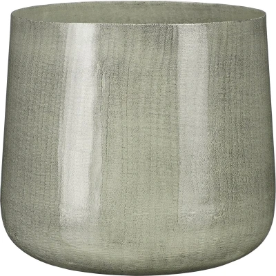 Afbeelding van Mica Decorations Benson Bloempot H24 x Ø26 cm Metaal Lichtgrijs