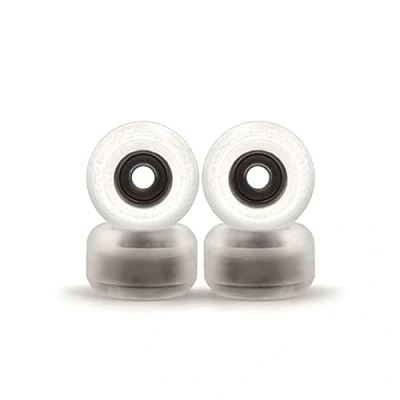 Afbeelding van SPITBOARDS Vingerboard lagerwielen, CNC polyurethaan, set van 4 wielen, vinger skate wielen (transparant)