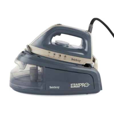 Afbeelding van Beldray BEL01137TT Titanium Steam Surge Pro Iron Station with XL 1.2L Water Tank, Ceramic Soleplate, Variable Temperature Control, Locking System, Anti Calc Function, 2400 W