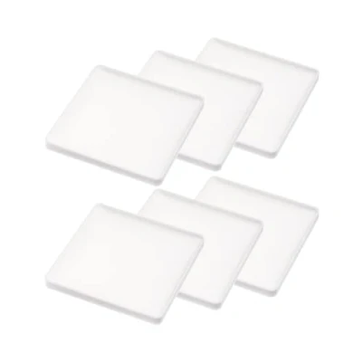 Afbeelding van Yamazaki Home Onderzetters (6 stuks) siliconen vierkant tafelblad wit