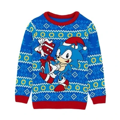 Afbeelding van Sonic the Hedgehog Kids Christmas Jumper Boys Girls gebreide trui 11 12 jaar
