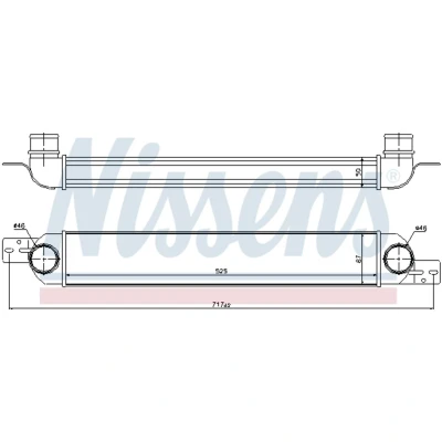 Afbeelding van Nissens Interkoeler 96717