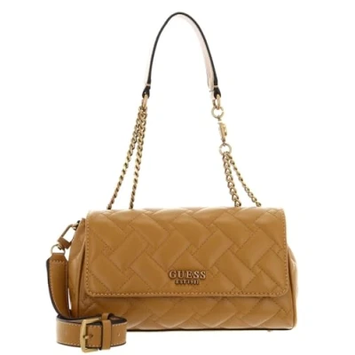 Afbeelding van GUESS Schoudertas Gracelynn Flap Crossbody Bag Mustard Lichtbruin