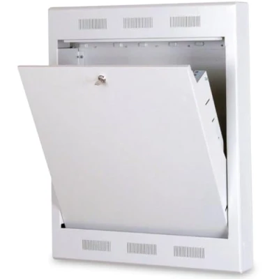 Afbeelding van Digitus DN 19 WM SURM 216 19inch wandkast (b x h d) 600 750 mm 4 HE Grijs wit (RAL 7035)