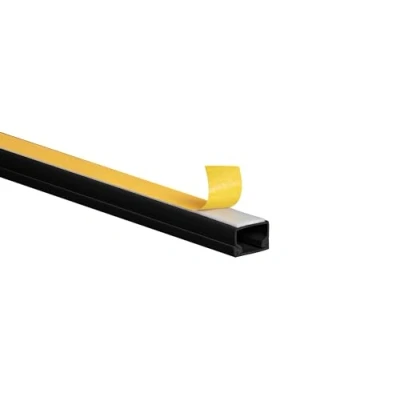 Afbeelding van KOMIB Kabelgoot, verschillende maten, zwart, zelfklevend, per stang 1 m (10 m, 15 x 10 mm)