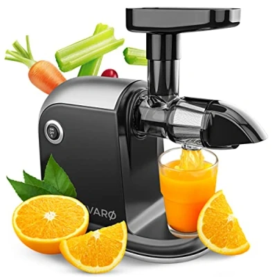 Afbeelding van Divaro [HET ORIGINEEL] slowjuicer sapcentrifuge groente en fruit [150 W] vitamine vriendelijke fruitsapcentrifuge met omgekeerde functie incl. reinigingsborstel BPA vrij