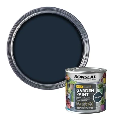 Afbeelding van Ronseal RSLGPBLKB250 GPBLKB250 Tuinverf Zwart Vogel 250ml, 250 ml