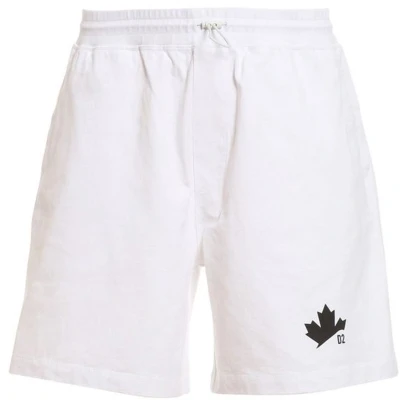 Afbeelding van Elasticated Drawstring Waistband Cotton Shorts with Front Logo Detail