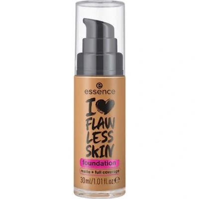 Afbeelding van Essence I LOVE FLAWLESS Skin Foundation, nr. 110, bruin, langdurig, matterend, direct resultaat, mat, veganistisch, olievrij, UVA en UVB filter + SPF 20, zonder parfum, 1 stuk (30 ml)