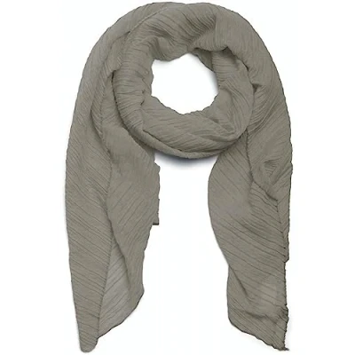 Afbeelding van styleBREAKER creped gewone sjaal, Crash and Crinkle, vrouwen 01016107, Farbe:Grijs