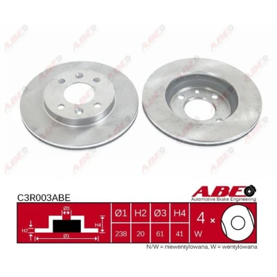 Afbeelding van ABE Remschijven C3R003ABE