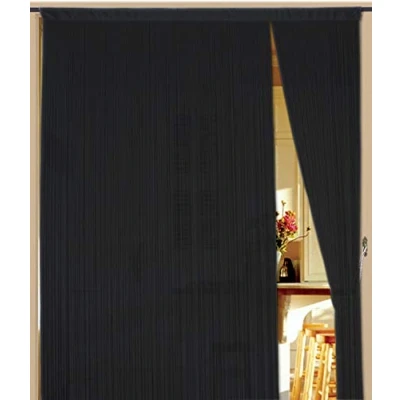 Afbeelding van Draadgordijn 090 cm x 240 (B H) zwart