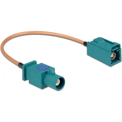Afbeelding van Fakra Z (m) (v) antenne verlengkabel RG316 50 Ohm / transparant 0,20 meter